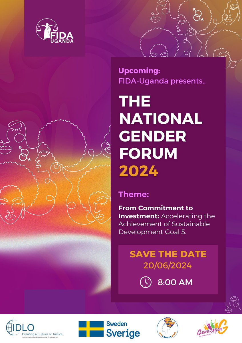 #SaveTheDate 🗓️ #NationalGenderForum ⚖️ Mark your calendars‼️ The National Gender Forum is coming up next month! This forum will provide a crucial opportunity to assess efforts and progress towards achieving gender equality, particularly focusing on Sustainable Development Goal…