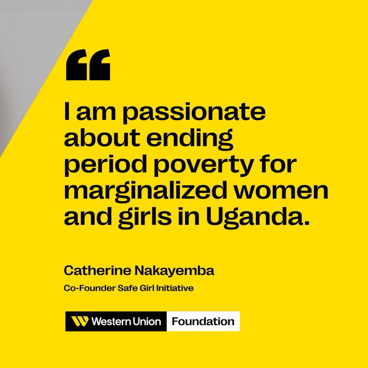 Check out @KatrinaFaith5, our Co-Founder of the Safe Girl Initiative, in The @WesternUnionFdn Fellow Spotlight: westernunion.com/blog/en/fellow… Join us on 28th May 2024 as we celebrate #MenstrualHygineDay. Register now forms.gle/PuiswTvrMtKGHW…