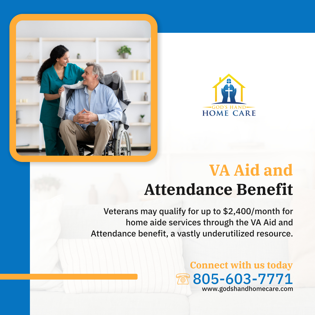 Honor our veterans with the care they deserve. Discover how the VA Aid and Attendance benefit can support your loved one's home care needs. 

#OxnardCA #HomeCare #VeteransAssistance