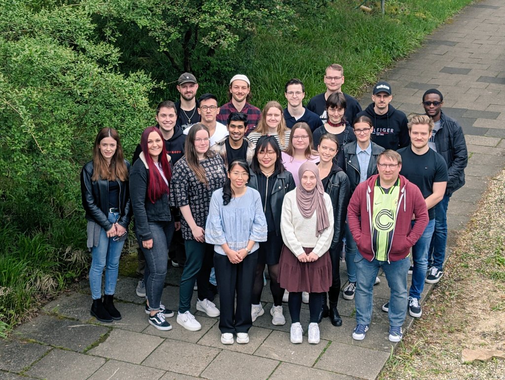 Our @TischlerLab group picture is updated for the coming events, a great team 😉 get in contact we will be attending many conferences this summer! #actinobacteria #enzymology #biotechnology #biotransformation