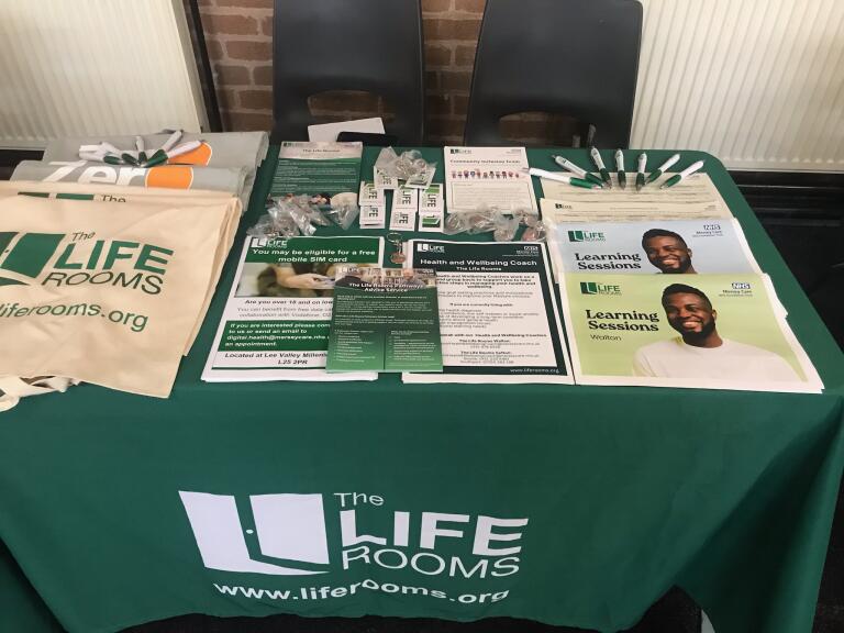 BlakemoreDeb's tweet photo. @LifeRooms_MC All set up at St Leonards Pantry conference with @yourlocalpantry https://t.co/qrUAzJyAoN