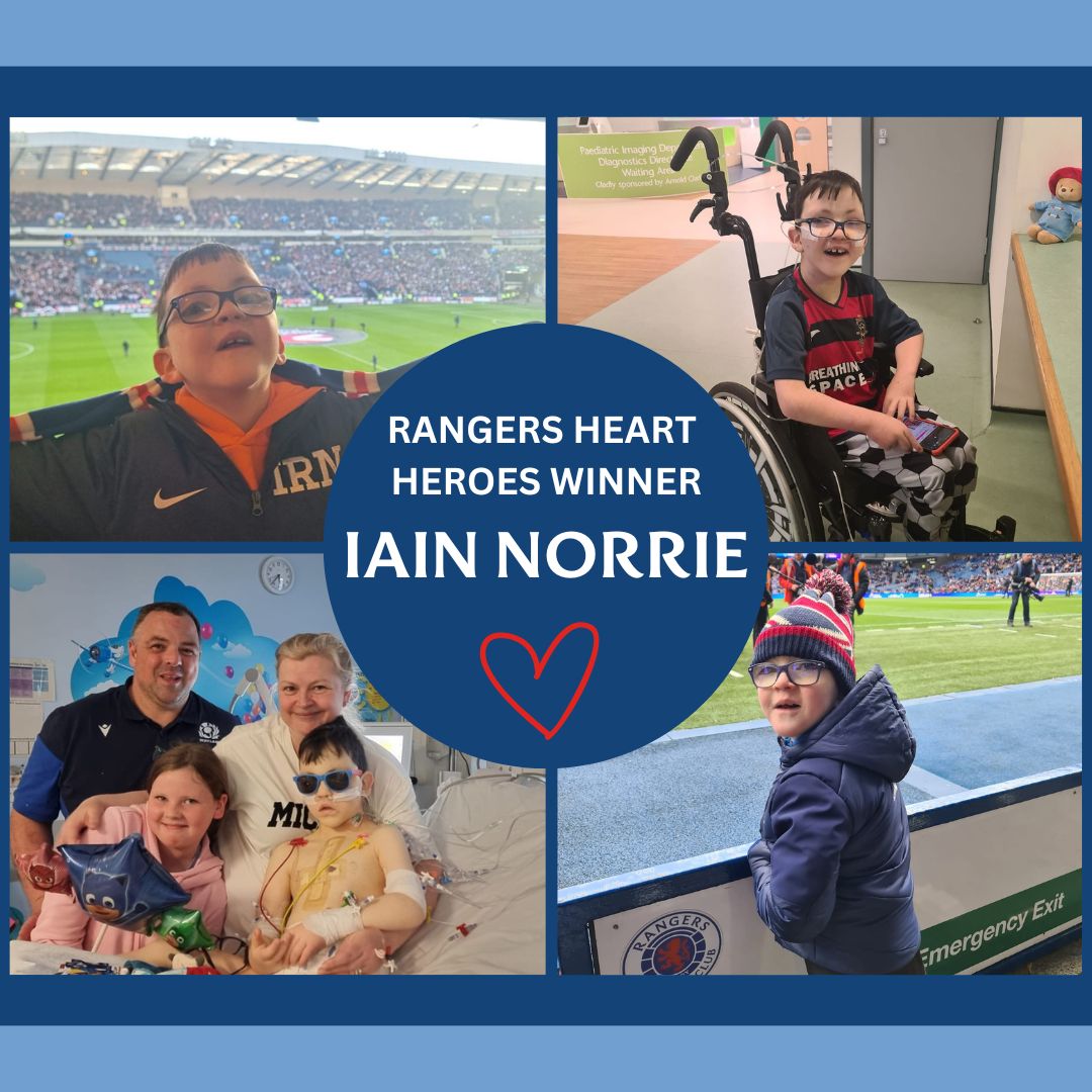 8-year-old Iain Norrie has been named the winner of our #RangersHeartHeroes award! 💙❤ Iain has shown incredible bravery & spirit & is a true inspiration. Congratulations Iain!! 🎉🎉 Read Iain's story ➡ bit.ly/3UvWsqC @TheBHF