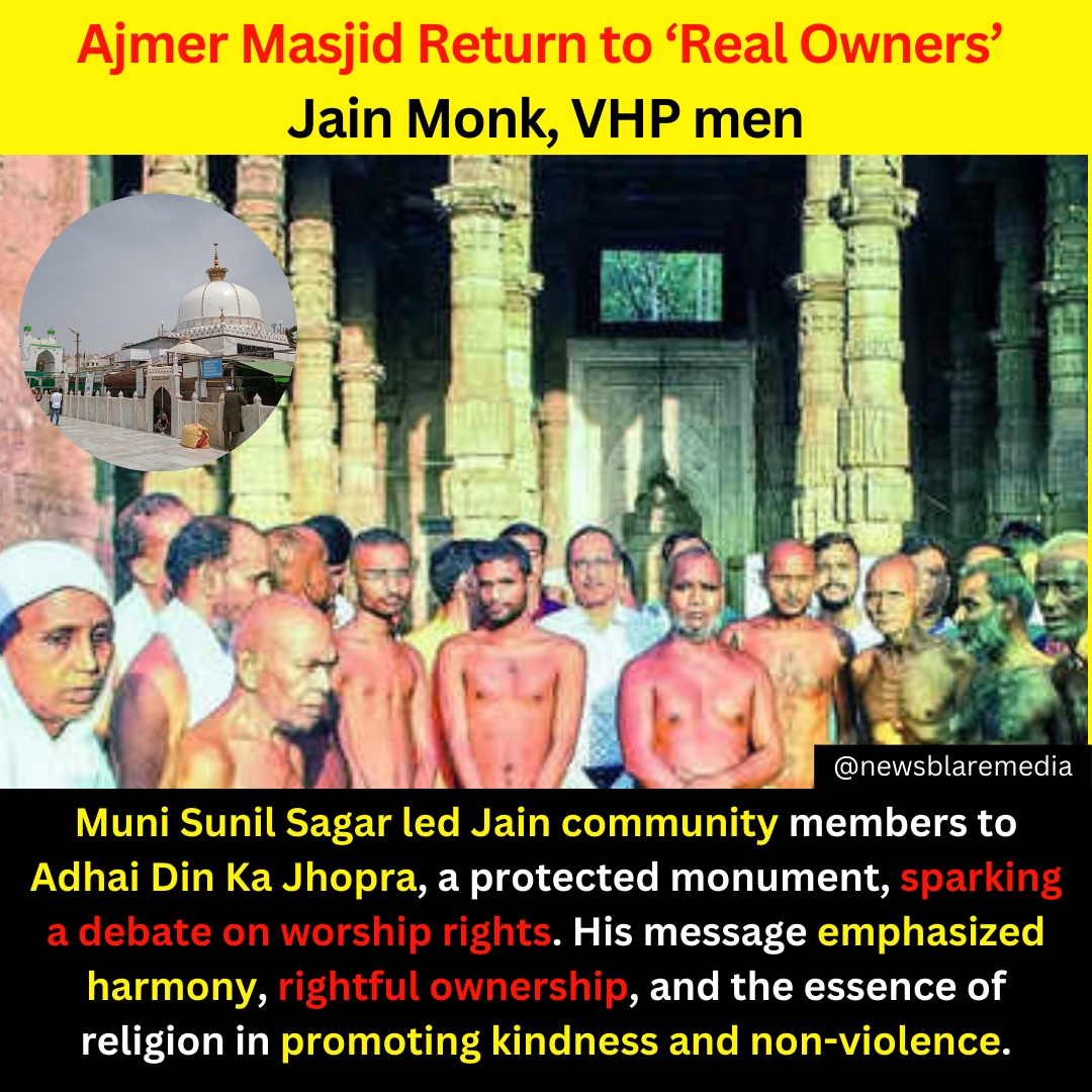 Amer dargah return to real owners as per jain monk! #ajmer #ajmersharif #dargah #munisagar #jain #community #jaindharm #jainstatus #site #trendingnews #virals #viralnews #trendingnews #viralnews #virals #temple #hindutemples #IndiaNews #indianewsupdates