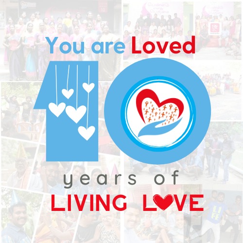 A decade of living love is truly delightful. Touching over 200,000 lives through our 50+ projects and delivering 500,000 hours of service has been made possible by the dedication of over 3000 selfless volunteers. 

#Thankyou
#10Years_of_YouAreLoved