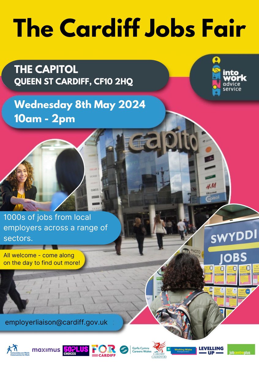We’ll be at Cardiff Jobs Fair today. Pop along to speak to the team about a career in Education