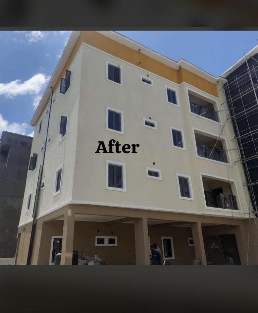 prettyFunmii's tweet photo. Let’s take you through our Before and After paintings.
Beautification at its peak.
We stick to our customers specifications.
We bring our customers dream to reality.
Only Meyer paint can do this.
Please patronize or refer me 🙏
Free delivery within Lagos https://t.co/R0pfm8QtU0
