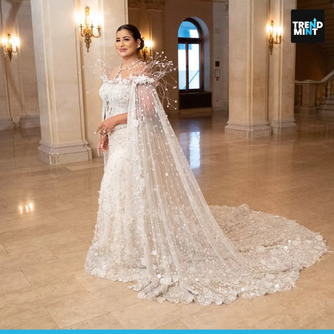Hyderabad-born businesswoman Sudha Reddy dazzles in Rs. 2.5 crore worth of Tarun Tahiliani couture and wears vintage Chanel worth Rs. 3.34 cr at the MET Gala in 2024.  
#trendmint #sudhareddy #metgala2024