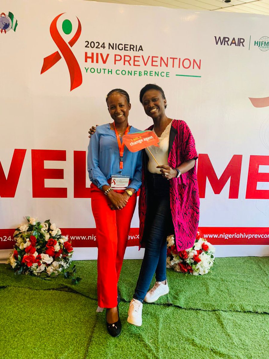 ✨@FP2030NWCA AY manager @BolajiMargaret and @NomyFelicity, FP2030 youth focal point attending the Nigeria HIV prevention conference on the theme: 'Accelerating HIV prevention to end AIDS through innovation and community engagement.'