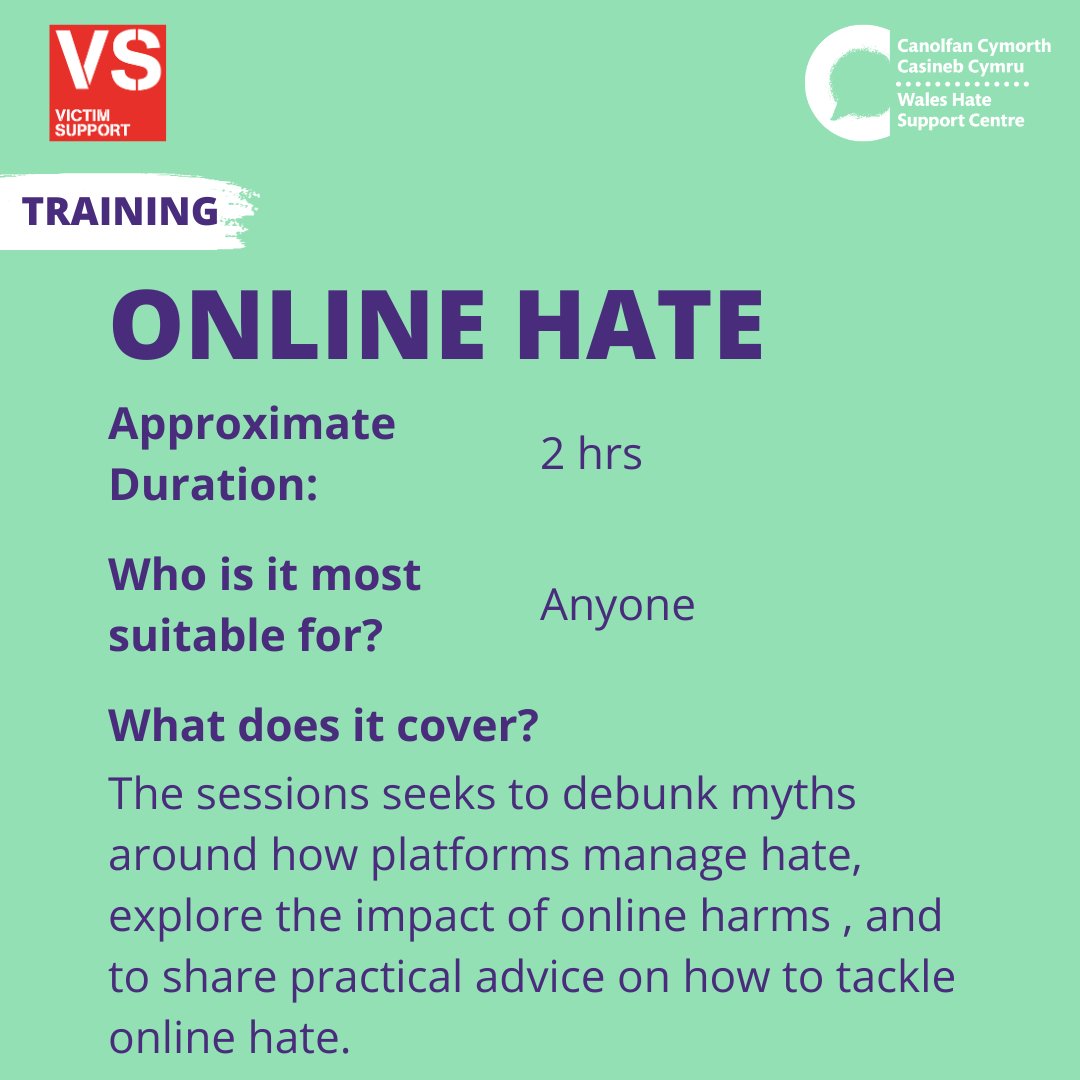 Online hate is more widespread than ever before. Join us for a free session on understanding the complex world of online hate. Register your interest here, and a member of the team will be in touch: forms.microsoft.com/e/cZHDHYhgH8 #OnlineHate #HateHurtsWales