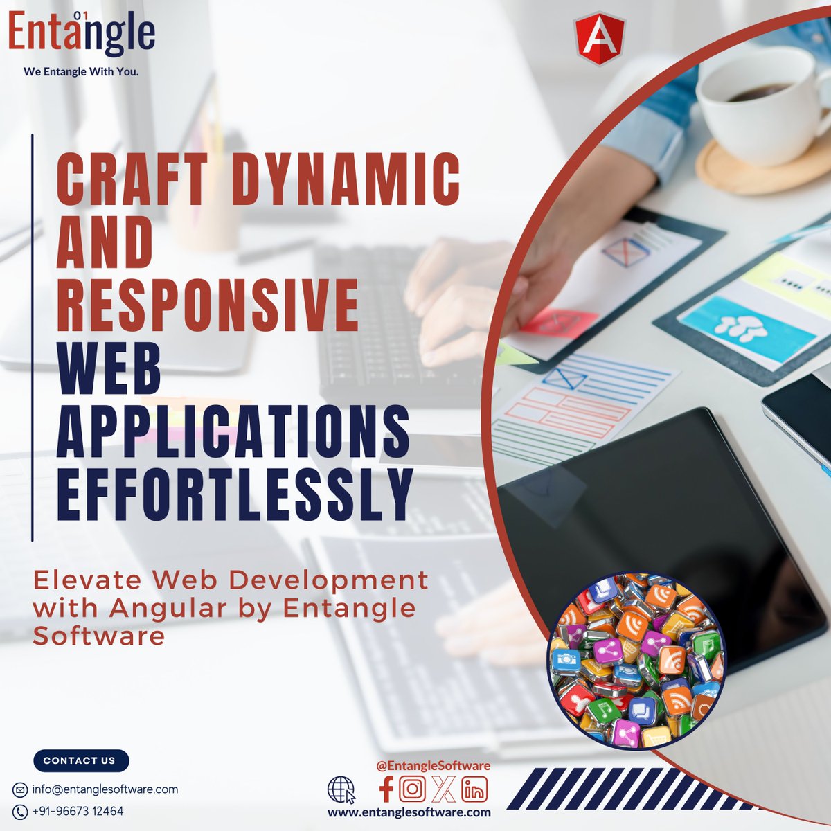espl_software's tweet image. Ignite innovation with Angular by Entangle Software! Seamlessly build scalable and interactive web applications, empowering businesses to deliver exceptional user experiences.
Explore why Angular is the ultimate choice for modern web development!
#AngularAdvantage #Entangle