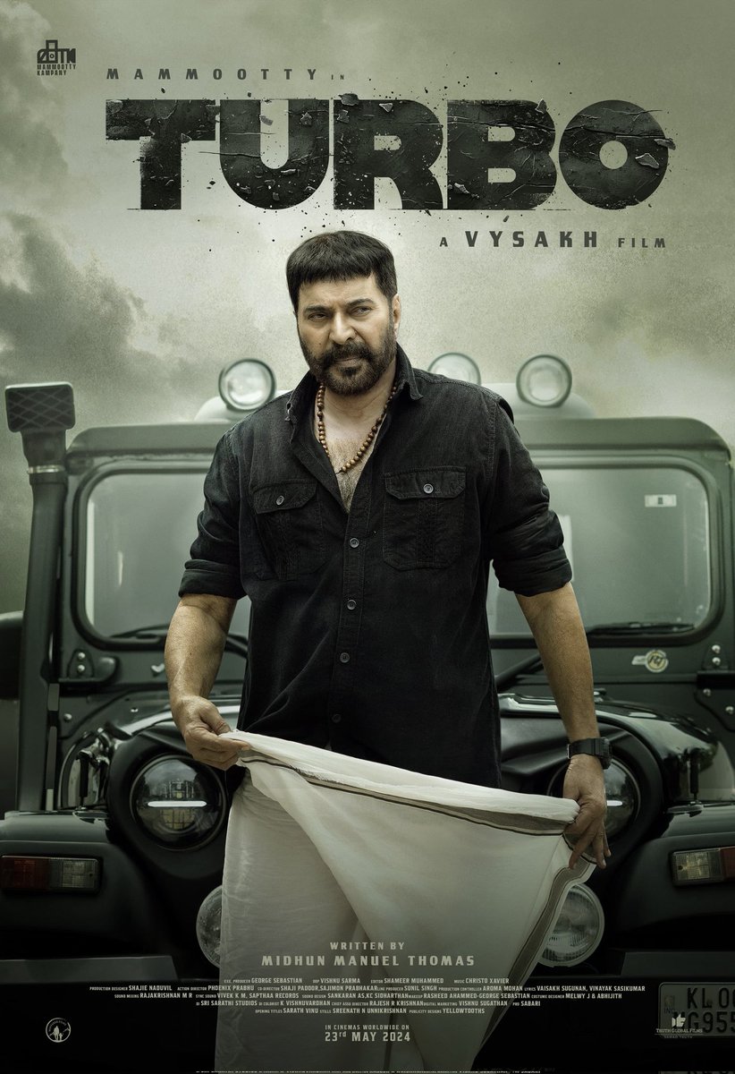Mass charting from Wayfarer for #Turbo. Charted in Kerala's biggest theatre @kavitha_theatre. 3 big singles in the city Kavitha, Padma screen 1 & Sridhar confirmed for @mammukka's mass action entertainer. #Mammmootty