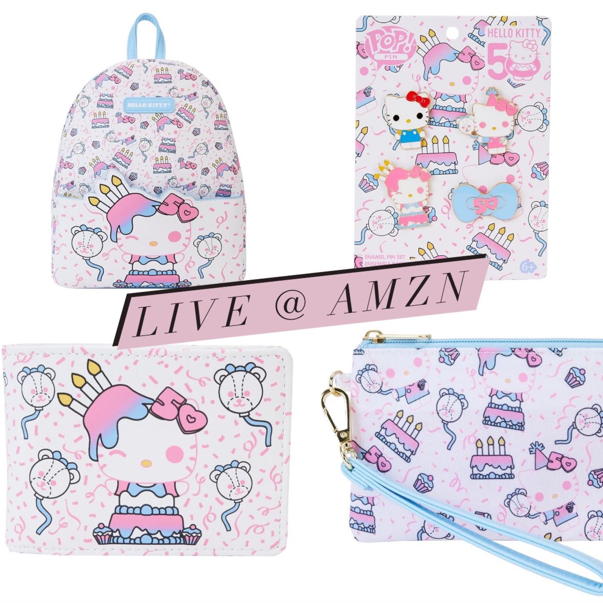 Now live at Amazon, for Sanrio fans with the new Hello Kitty Mini Cake Backpack, Wallet, Purse and Pin set!
Linky ~ amzn.to/3JUVyz3
#Ad #FPN #FunkoPOPNews #Funko #POP #HelloKitty #Backpack #Loungefly #Sanrio