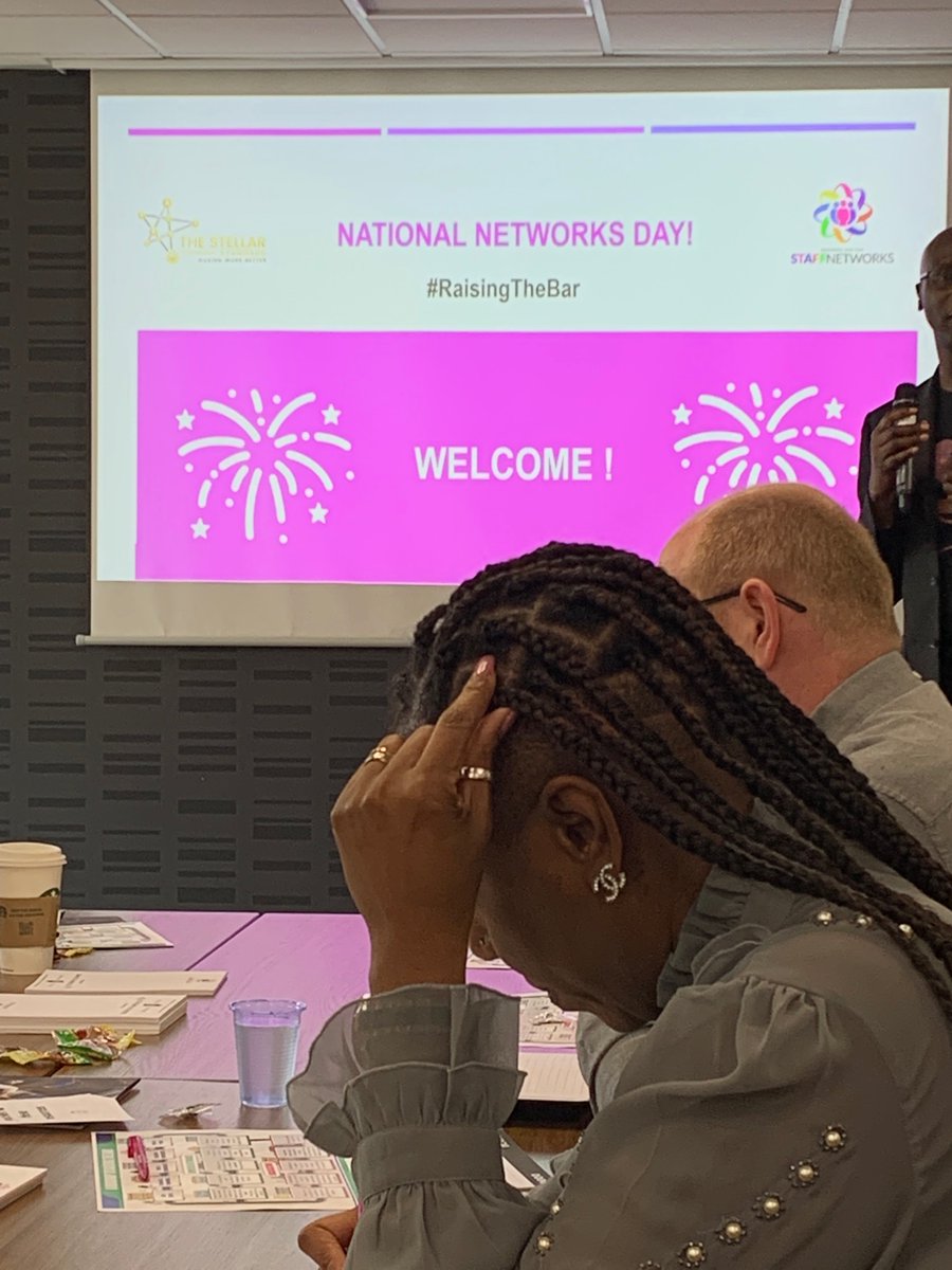 Our chair and member of our management team @Weekes13Sandra @la_fred_123 looking forward to a day of raising the bar 👏🏾🤩 @POSNetworks #raisingthebar #staffnetworkday