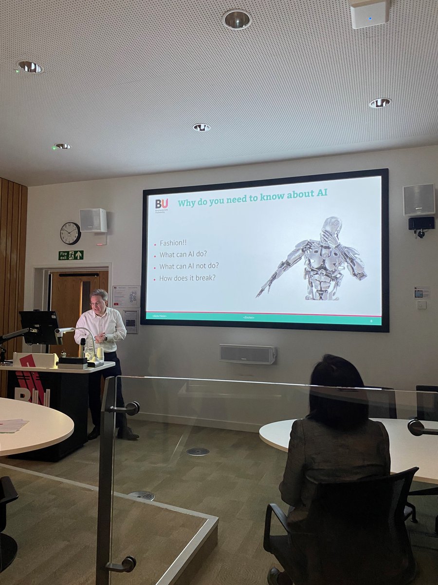 We are excited to be attending today’s 2024 SciTech PGR Conference! Kicking off the oral presentations is keynote speaker Dr Paul de Vrieze on 'Understanding AI in Research and General Life' #BUDoctoralCollege #BUPGRCulture