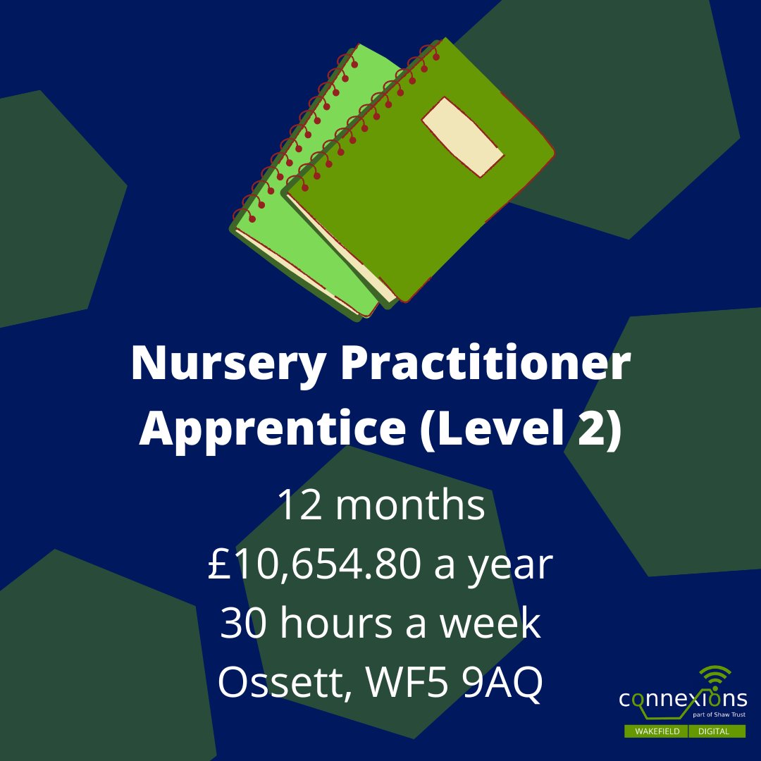 Level 2 Nursery Practitioner Apprenticeship based in Ossett. To apply: ow.ly/3jlm50RzeCV #WakefieldYoungPeople #WakefieldApprenticeships