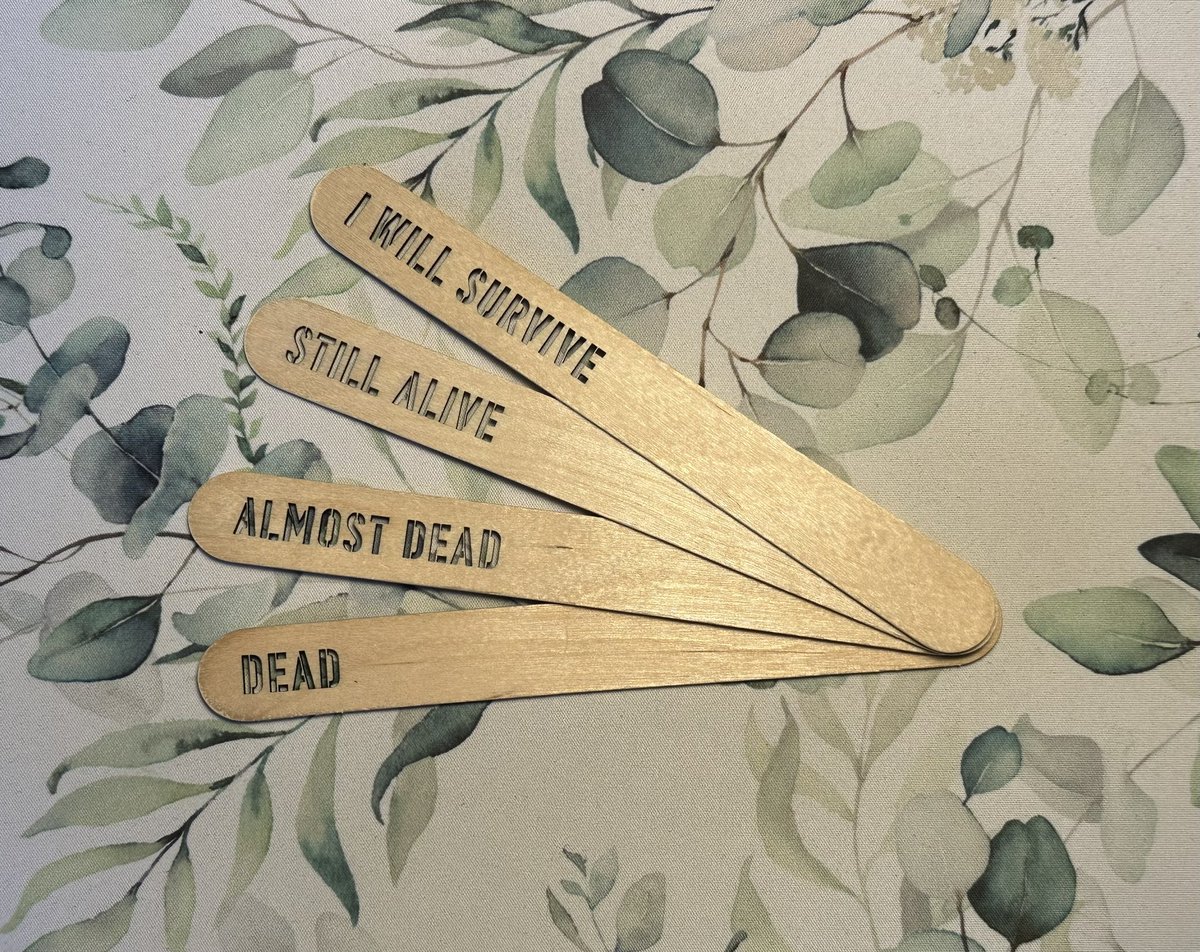 Nice little order of funny plant markers cut this morning to send out today. It’s still spring so not too late to get yours… pigandted.etsy.com/listing/154468… #MHHSBD #UKMakers #CraftBizParty #EarlyBiz