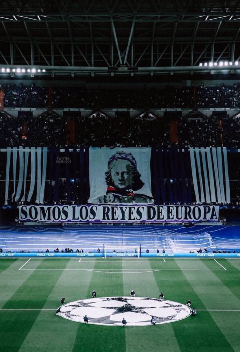 🚨⚪️ Real Madrid’s TIFO tonight:

 “Real Madrid Never Surrender.”

@AranchaMOBILE @RM4Arab