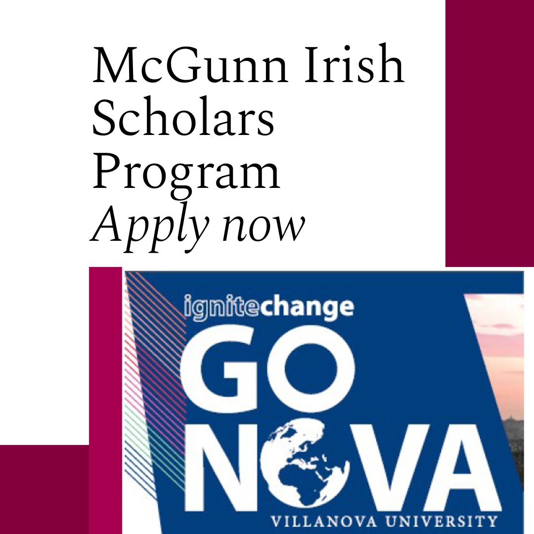 Students who have just completed Second Arts: Do you expect to achieve First Class Honours in your Second Year exams? Would you like to spend Semester 2 of your Third Year on a fully-funded scholarship to Villanova University, Pennsylvania, USA? 1/3