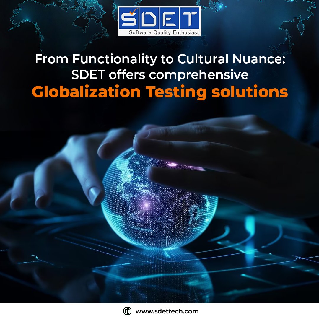 SDET_TECH's tweet image. Elevate your brand's global presence and foster meaningful connections across borders with confidence. Let SDET be your trusted partner in navigating the complexities of international markets.
bit.ly/3EKzvs2
#GlobalizationTesting #CulturalNuances #ExpandWithConfidence