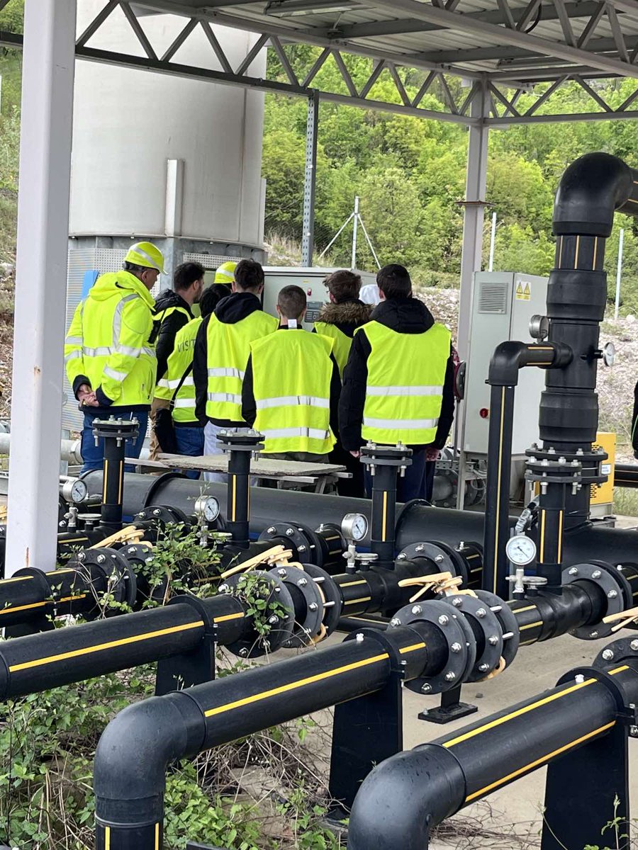 majorcitieseuro's tweet image. #ecosteamproject Students  of the 1st grade 1.E (electronic technician) visiting the municipal waste treatment plant in Rijeka, in application of the #learningunits on waste management.