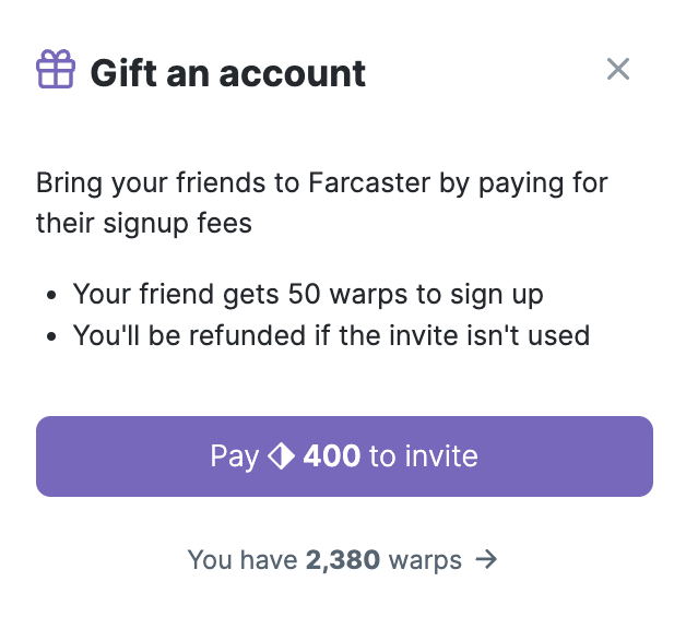 i'm going to spend 2000 warps today onboarding 5 dudes to farcaster from twitter. if you want to join but don't want to pay the signup fee, hit me up below. RT to help spread the word of dude