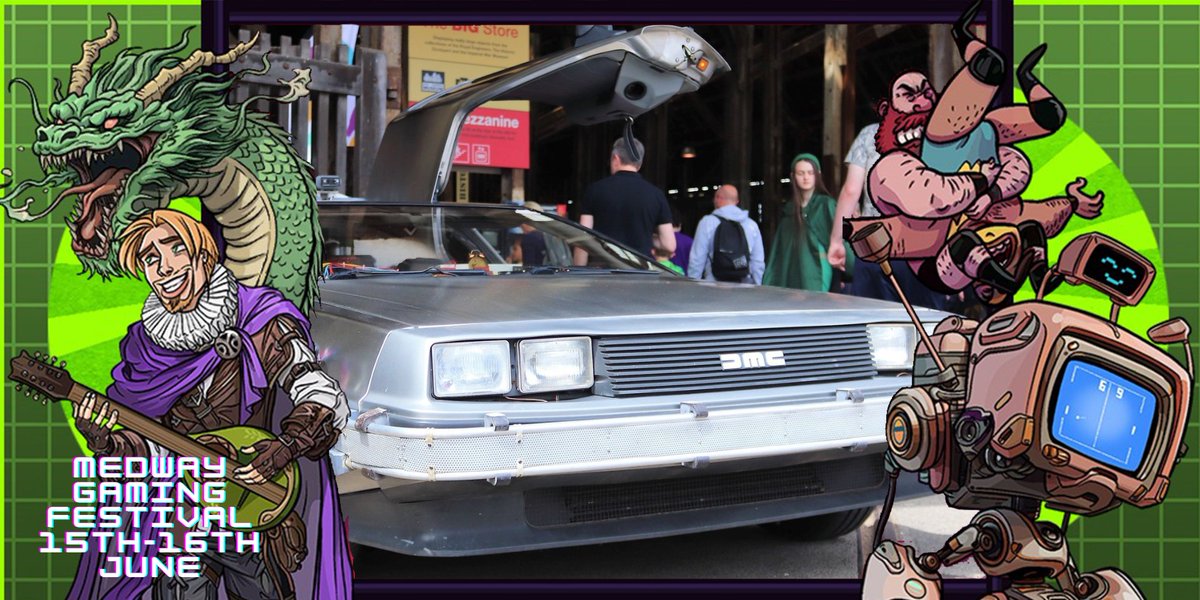 🔥🕰️ Fire up the flux capacitor because the iconic DeLorean from Back to the Future is making a triumphant return! 🚗💨  Catch it in action at the Medway Gaming Festival, ready to transport you through time! ⏰✨

Tickets available at
medwaygamingfestival.com

#MGF24