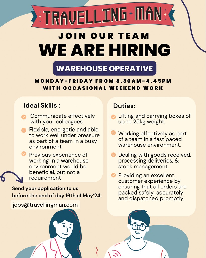 📣 WE ARE HIRING! 📣 ⁠ ⁠ We currently have a permanent position available for a Warehouse Operative at our busy head office and warehouse on the edge of Leeds city centre.