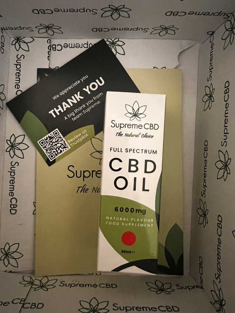 Love a delivery! A HUGE thank you to @afowler06 and all the team at @supreme_cbd.