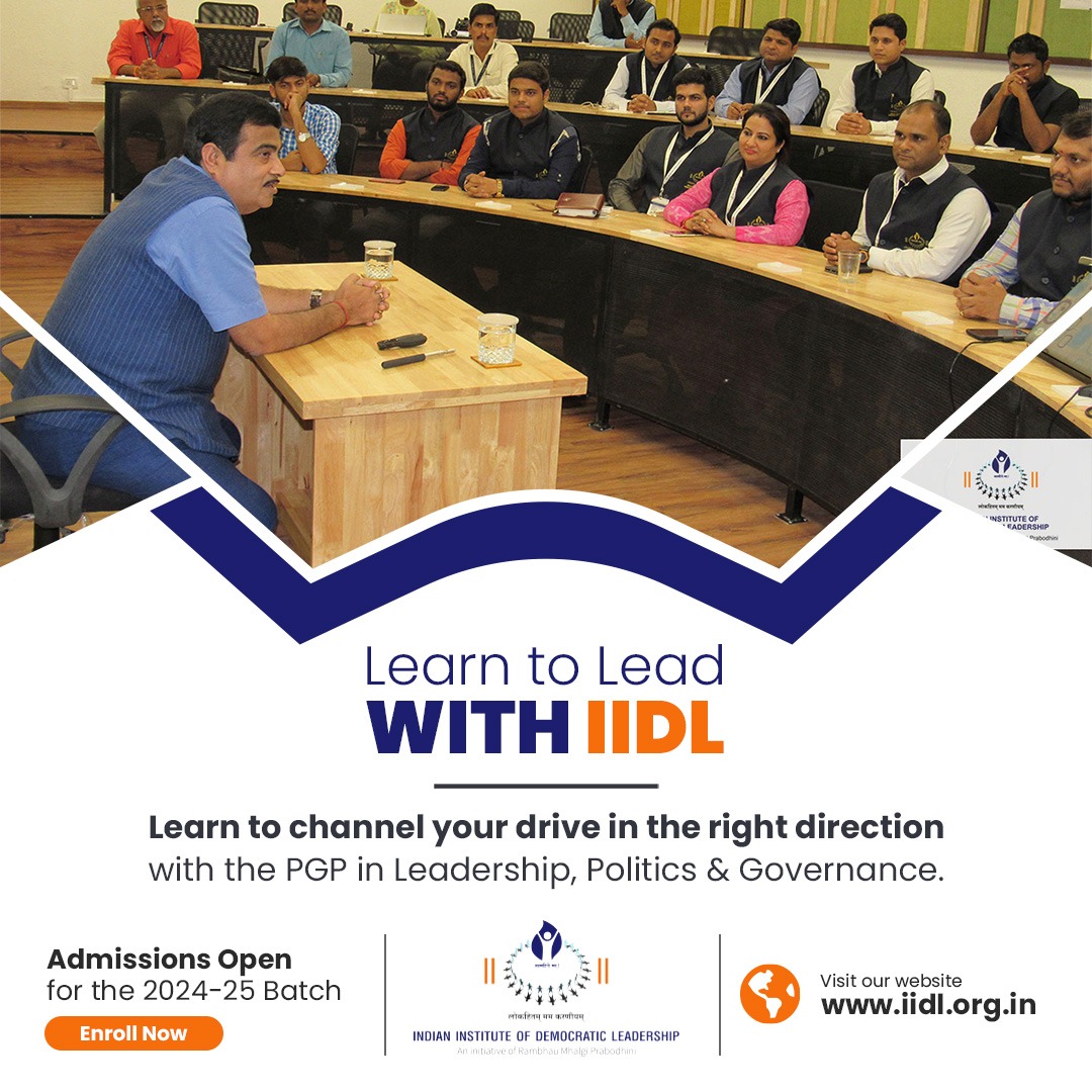 Discover the art of leadership from seasoned political experts! Learn to lead and delve into the intricacies of governance. Gain insights from top minds, influence policy, and play a pivotal role in nation-building. Admission open batch 2024-25 Apply now! iidl.org.in/apply-now/