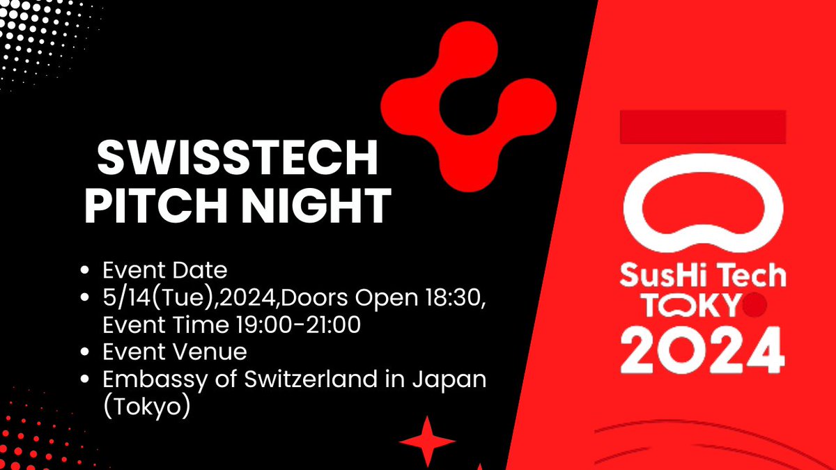 Exciting fusion alert! 🚀 Swisstech Pitch Night meets ASEAN Tech  Crossroads for a dynamic convergence of innovation in Tokyo. Details: ledgerlife.io/swisstech-pitc…

@swissnexNetwork @STT2024GSP_EN
 #STT2024GSP #TechNews #Bitcoin #Ethereum @SusHiTech_eSG
 #STT2024GSP #tokyo #Japan