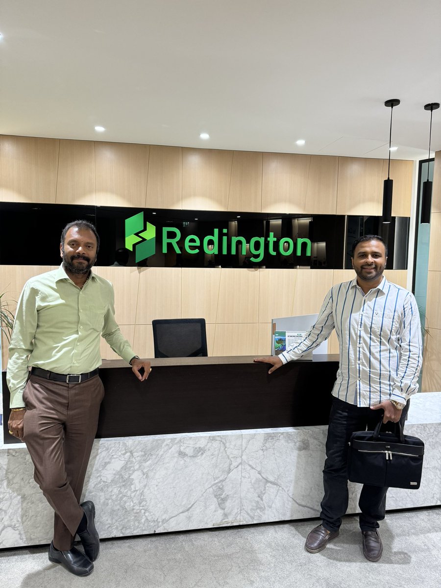 Dubai Day 1 - Welcomed with Opened Arms. 

Go straight to Business

This is Burjuman Business Offices Tower. 

Met the Vice President of this Listed Co. 

He handles the META region in terms of Reporting for the overall group. 

#Dubai #NSE #Redington #apple #Microsoft  #stocks