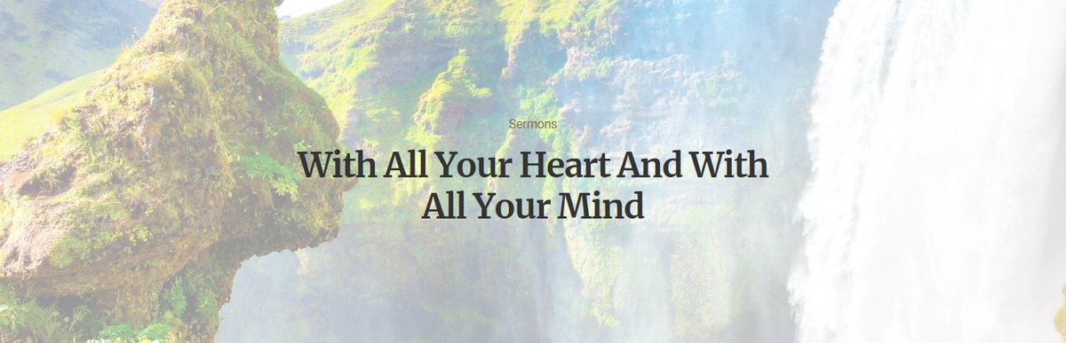 gtfgtm123's tweet image. Sermons
With All Your Heart And With All Your Mind
#WMSCOG #withallyourheartandmind #firstcommandment
watv.org/bible_word/all…