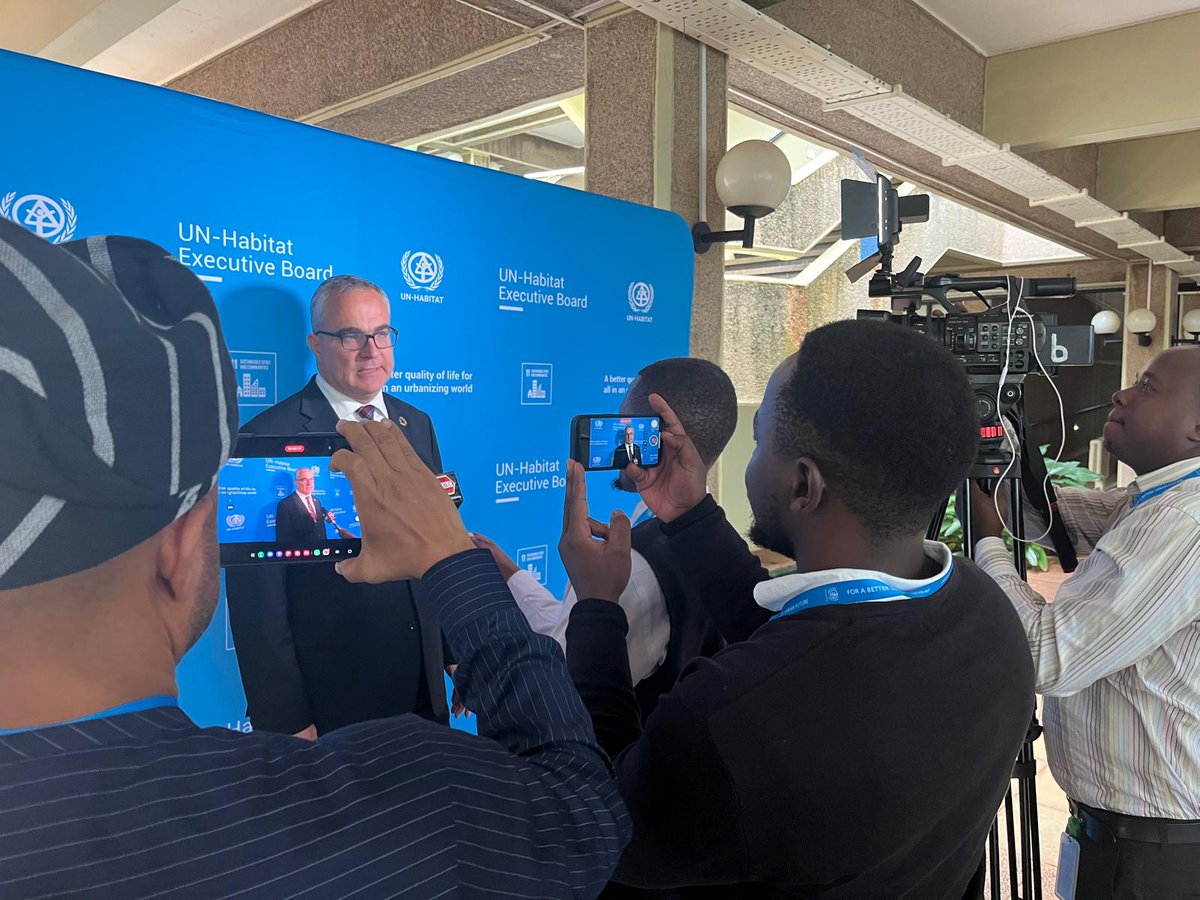 UN-Habitat Acting Executive Director @MichalMlynar & Nigeria’s Minister of Housing @Arch_Dangiwa shared with @KBCChannel1 important issues deliberated during the first session of UN-Habitat Executive Board and initiatives to advance #sustainable urban development.