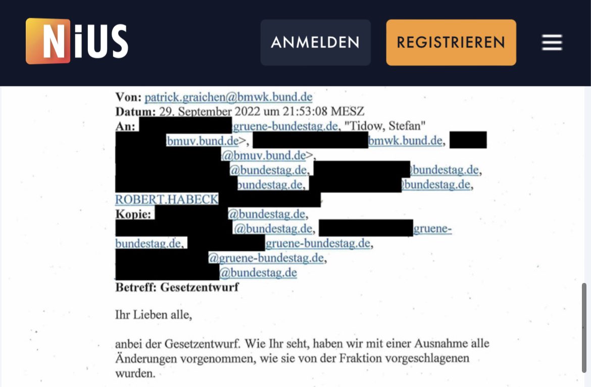 Keiner kennt die Geheim-Akten SO gut wie er: Der Journalist Daniel Gräber (Cicero), der die #Atom-Akte freiklagte. Er sagt: „Selbst Staatssekretär Patrick Graichen hatte Angst davor, dass die Grüne Bundestagsfraktion ihm einen Strich durch die Rechnung machen könnte.“ @dg_graeber