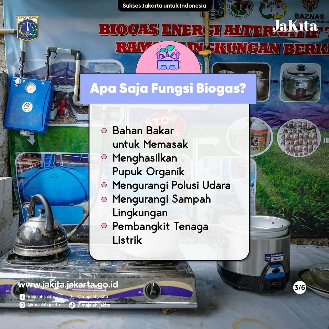 Warga Jakarta, di daerah Jakarta Selatan sudah ada loh sistem pengolahan biogas dari kotoran hewan! 

Seperti apa sih pengolahannya? Yuk, simak infografik berikut!

Sumber: @majalahjakita 

#DKIJakarta
#suksesjakartauntukindonesia
#JagaJakarta
#majalahdigitalJaKita
#JaKita