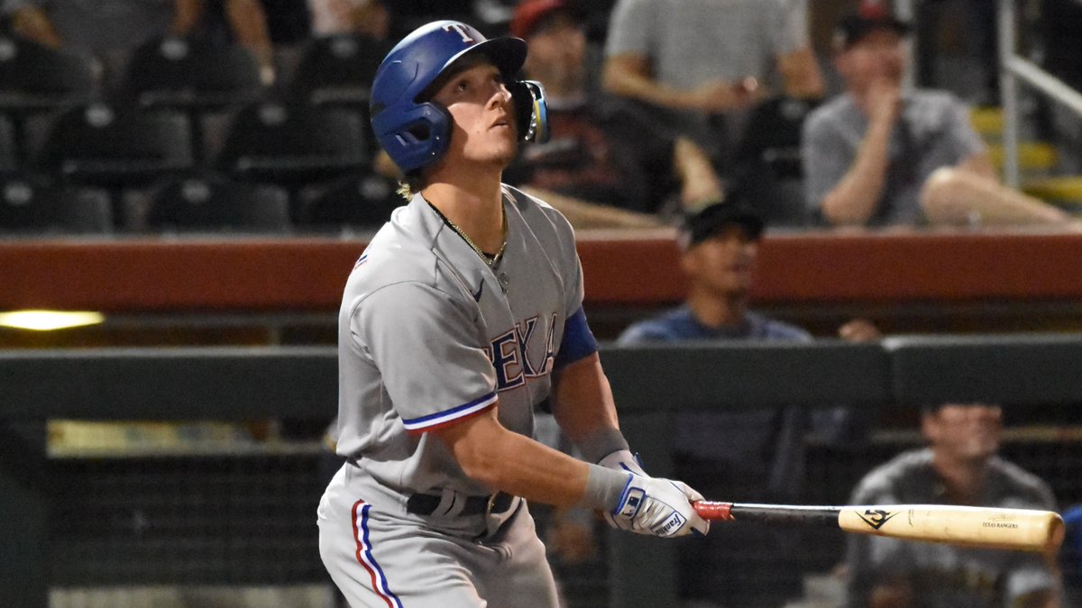 Cameron Cauley is tearing it up in the Arizona Complex League 😤 More on the Rangers' No. 12 prospect, who has three homers in his past two games: atmlb.com/3QzLT4C