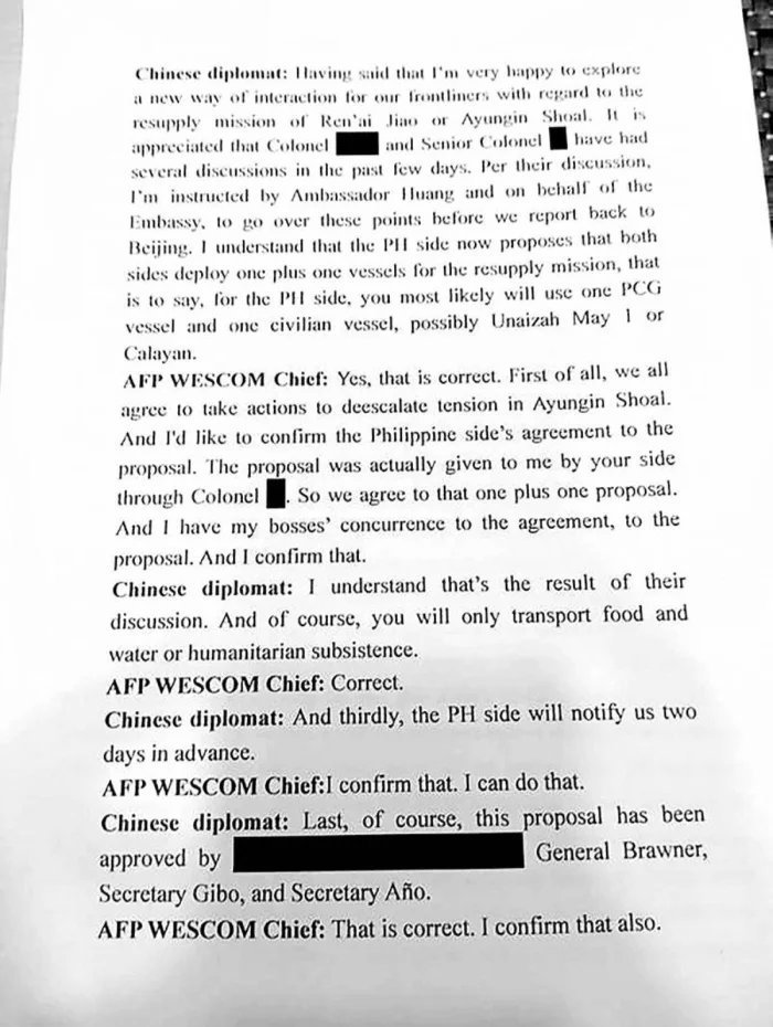 This is huge: manilatimes.net/2024/05/08/new… China has released a recording of a phone call between the Chinese embassy and a top Filipino military chief, Vice Adm. Alberto Carlos, chief of the Western Command (Wescom), in which the latter says that the entire chain of command of the…