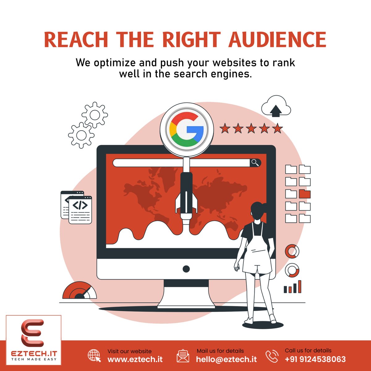 eztech_it's tweet image. Get found by your local customers on the Google search engine with our expertise in SEO.

Drop us a message: hello@eztech.it or +91 9124538063

#ezTech #software #informationtechnology #ITServices #ITSolutions #searchenginerankings #SearchEngineMarketing #searchengineoptimization