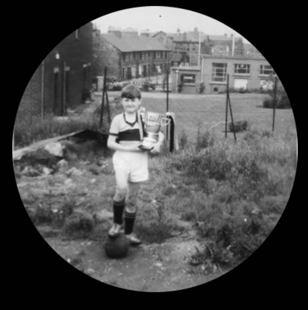 @ebarmack 1965. 

Me with the full kit and holding the 1965 Scottish Summer Cup, standing on Airbles Road opposite Motherwell Maternity Hospital. 

#heritagematters