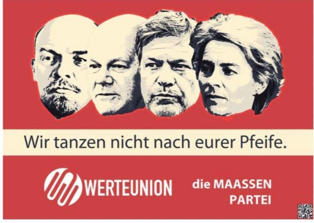 Wahlplakat der WerteUnion von Hans Georg Maaßen. Was denkt ihr?