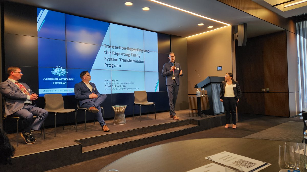 What a great turnout at our 2nd RegTech Symposium yesterday!
We had several speakers covering topics including transaction monitoring programs & learnt how regulatory technologies can help companies comply with their #AMLCTF obligations.
Read more: austrac.gov.au/recap-2024-reg…