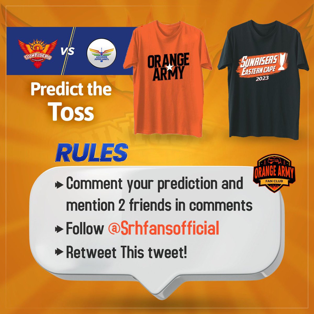 Contest Alert! Do Not forget to Follow the Rules #Orangearmy