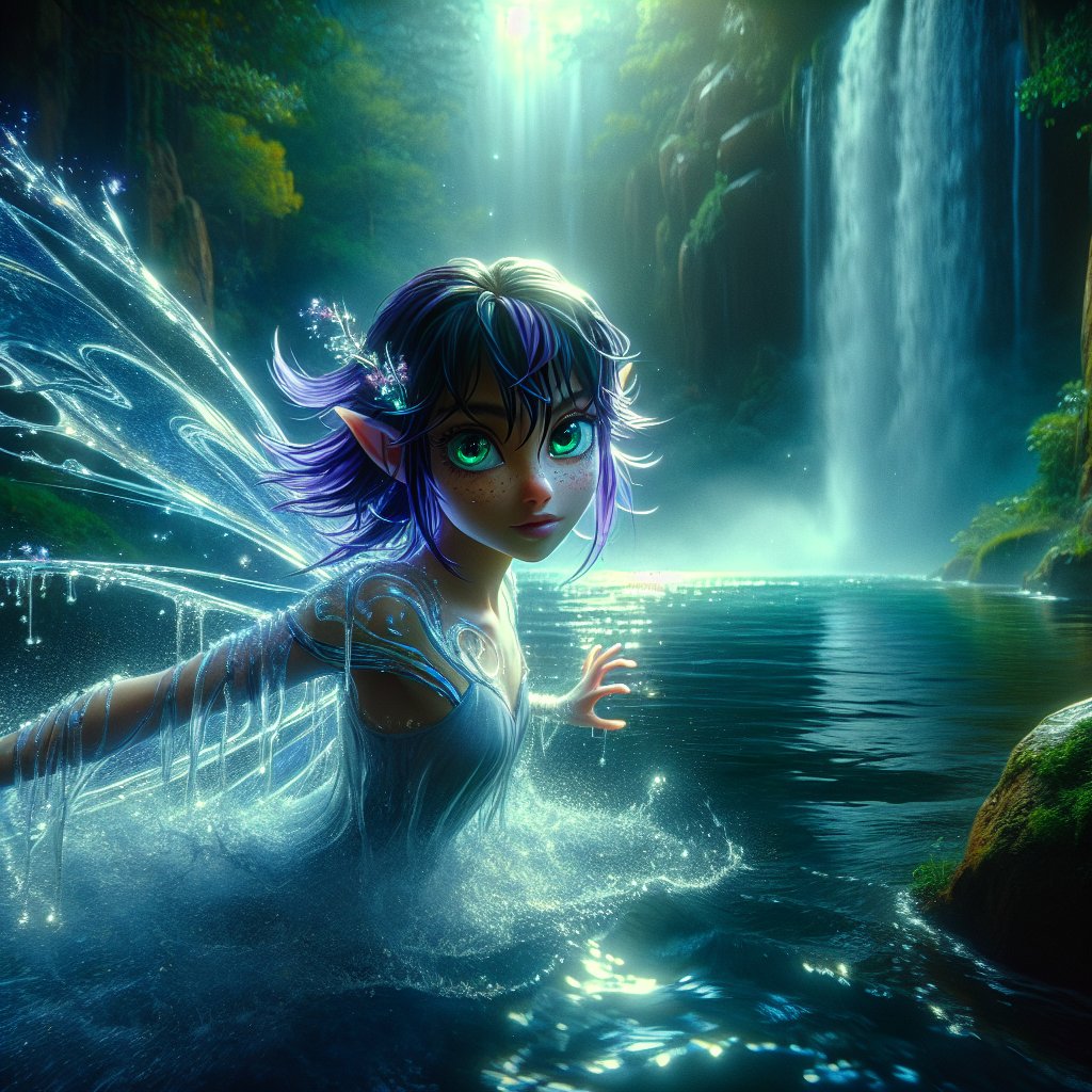 QT Your Waterfall art #aiartcommunity #aiart