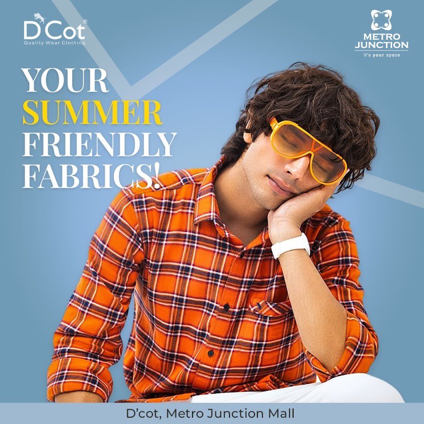 Stay cool and comfy, this Summer!

Visit D’cot #AtOurJunction for the latest Fabrics.

#MetroJunctionMall #Dcot #DonearFashion #Shirts