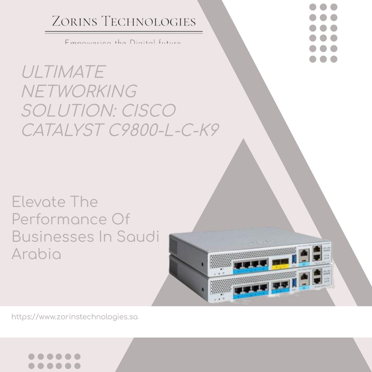 Cisco Catalyst C9800-L-C-K9, a cutting-edge networking solution designed to revolutionize performance, security, and scalability. 

#Cisco #IBM #hp #Linksys #cisco #wireless #itsecurity #networkdesign #networkequipment #datacenterinfrastructure #itservicemanagement