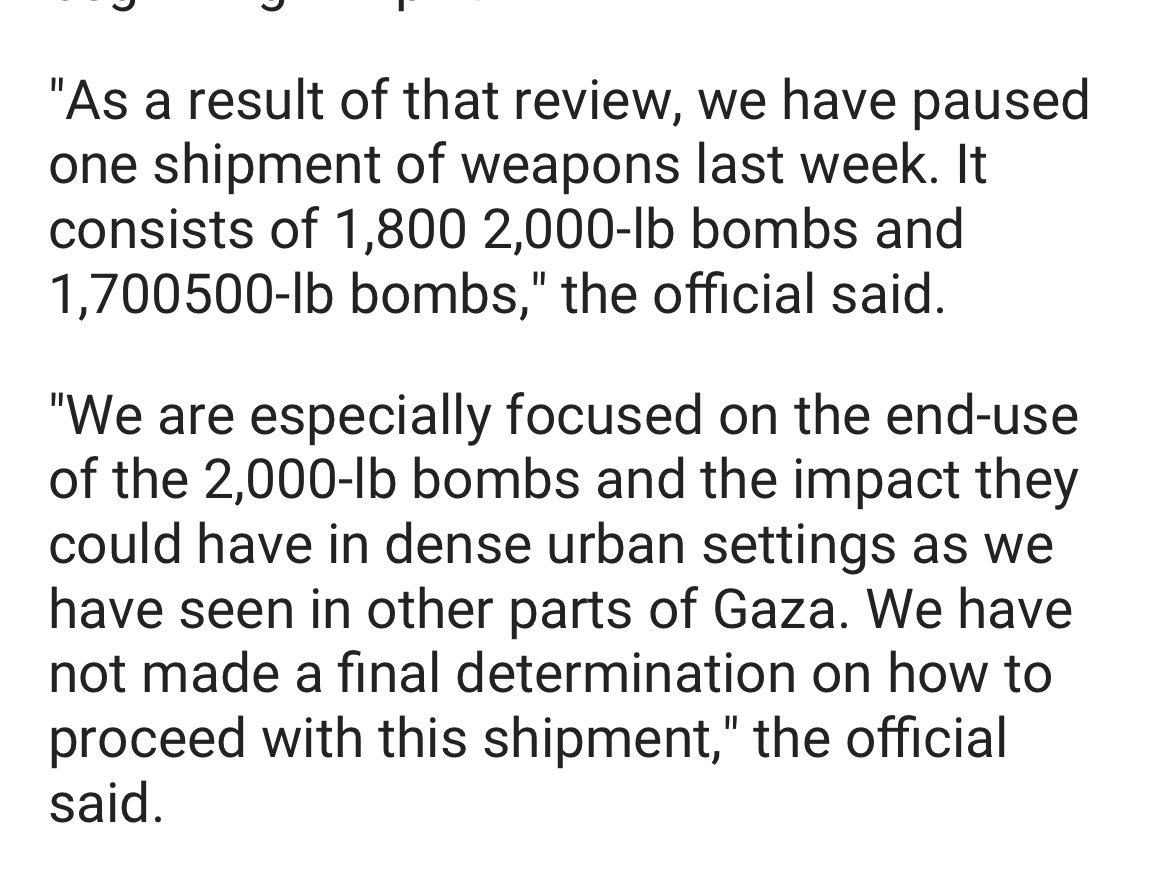 Grotesque, the entire thing. US pauses bomb shipment to Israel over Rafah 'concerns' rte.ie/news/world/202…