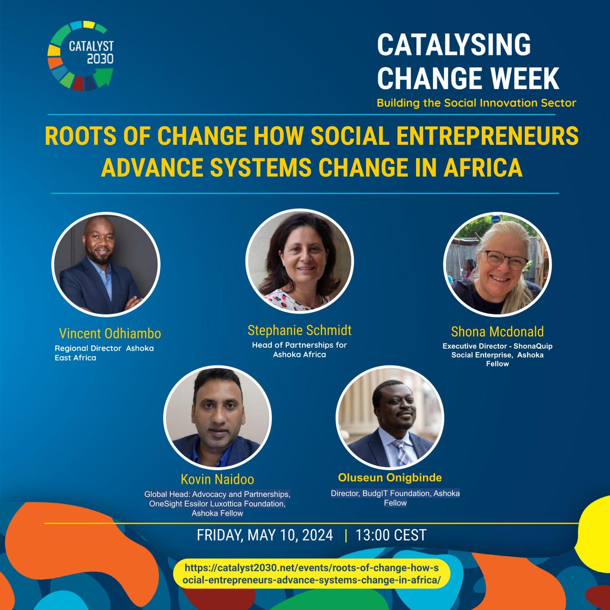 So glad to be moderating this session at #Catalyst2030Week2024 on #SystemsChange with @Catalyst_2030 and @AshokaAfrica. Want to join? Register here: lnkd.in/dqVmsGYi

#RootsOfChange #SocialEntrepreneurship #SocialInnovation #SDGs #Catalyst2030 #Catalyst2030Week2024