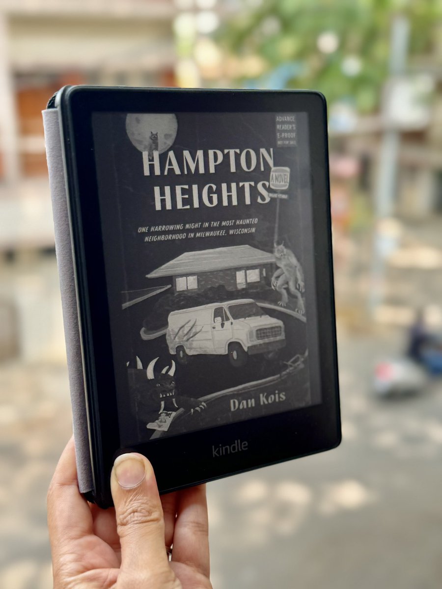I like diving into horror books blind and that's what I'll be doing with HAMPTON HEIGHTS by @dankois, out September I just know it has a haunted neighborhood and middle school boys involved! Thank you @HarperPerennial for my early review copy! 💙 Stay tuned for my review