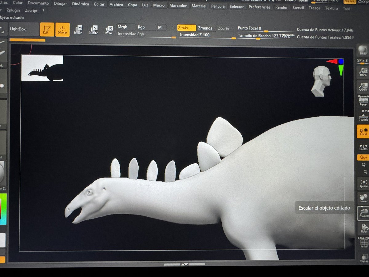 Stegosaurus wip.
#stegosaurus #paleoart #zbrush #huion #lenovo