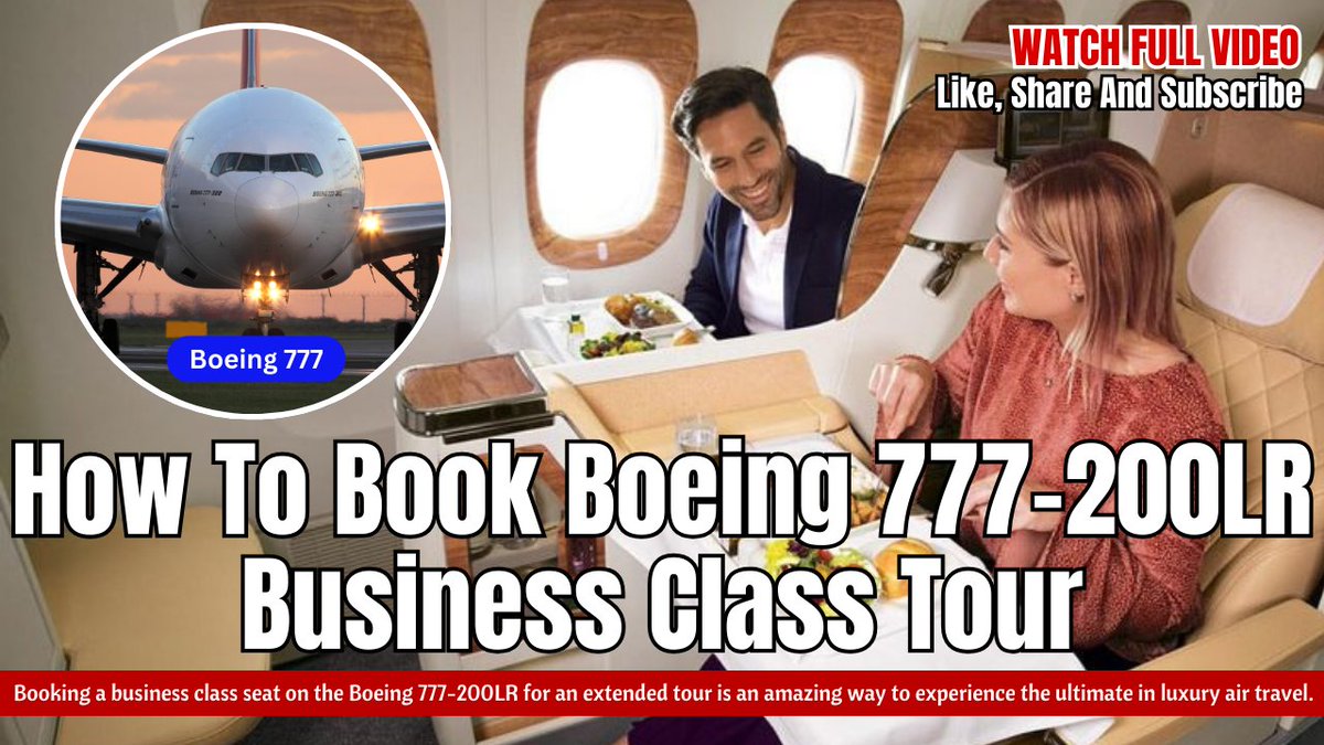 How To Book Boeing 777-200LR Business Class Tour 2024 Watch Now- youtube.com/watch?v=sbEyQb… #777Business #Boeing777Tour #B777BusinessClass #LuxuryAirTravel #UltraLongHaul #NonStopFlights #LieFlat #AirlineAmenities #PremiumCabin #FirstClassFlying #AvGeek